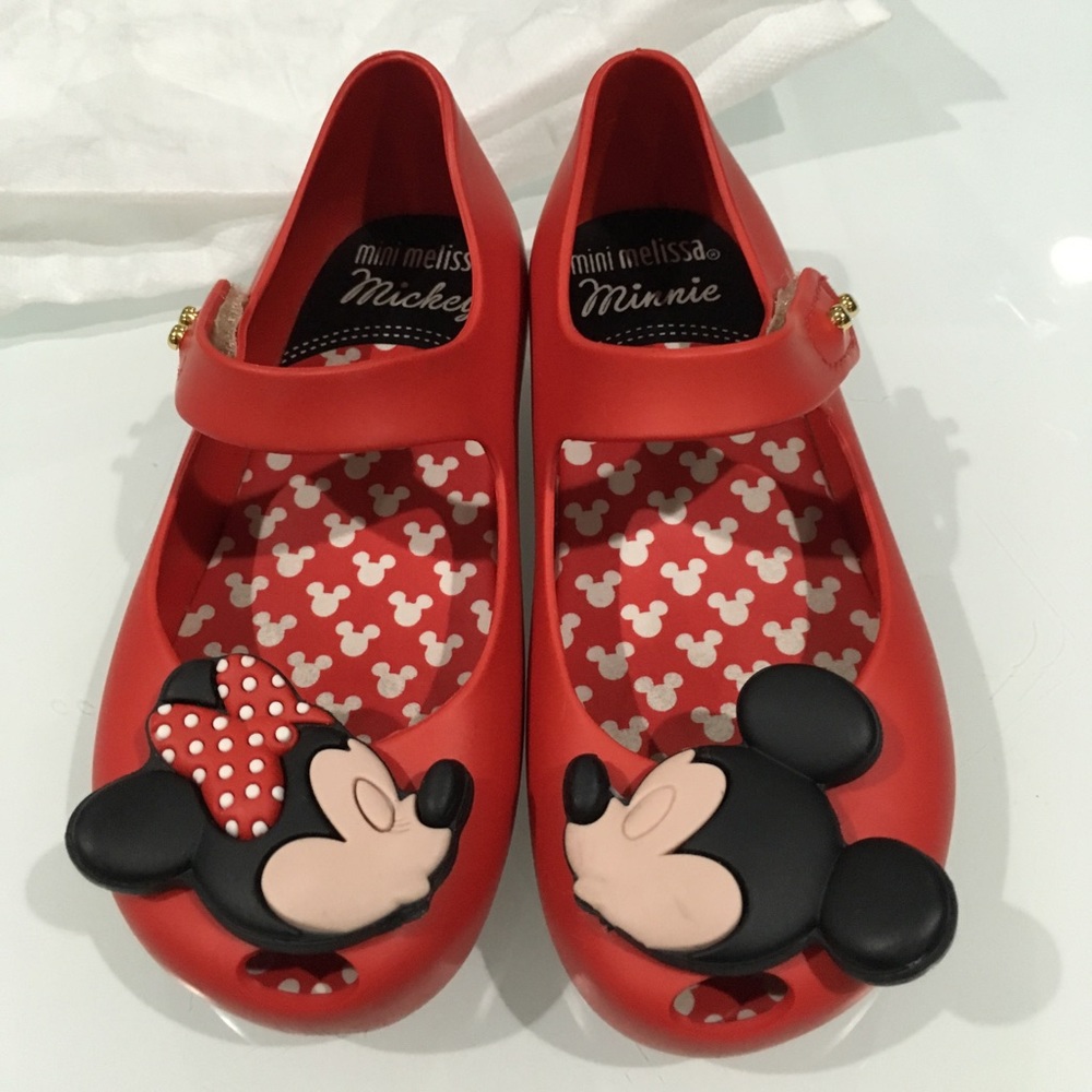 Mini Melissa Mickey & Minie toddler sandals size 9